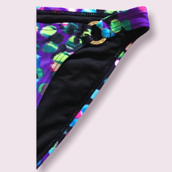 Smart & Sexy Purple Multicolored Bikini Bottom.  Size S. - Picture 5 of 6